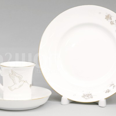 Комплект кофейный ф. Вертикаль рис. Счастье мое №1