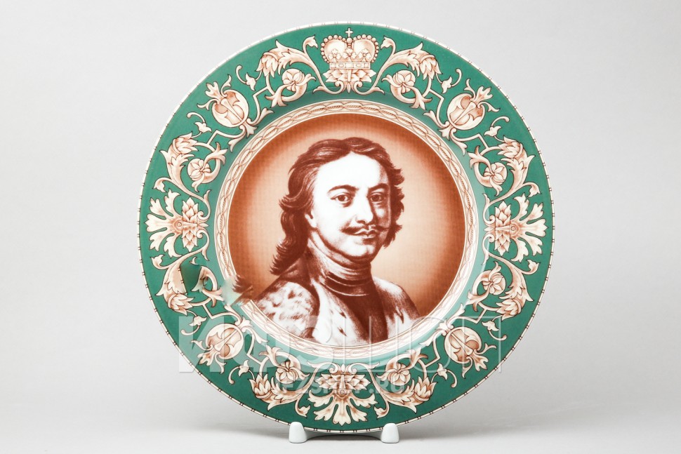 Декоративная тарелка 26.5 см рис. Портрет Петра