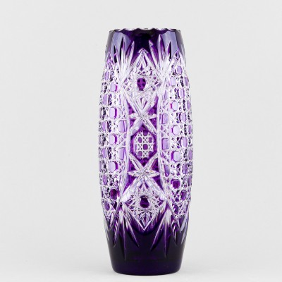 Ваза для цветов Огурец, высота 27 см, фиолетовый наклад, 3/6