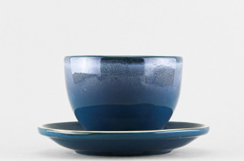 Набор из 6 чашек с блюдцем чайных ф. Raffinato рис. Blu Reattivo