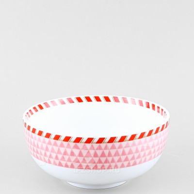 Салатник ф. Восточная 16 см рис. Зимняя история (розовый цвет)