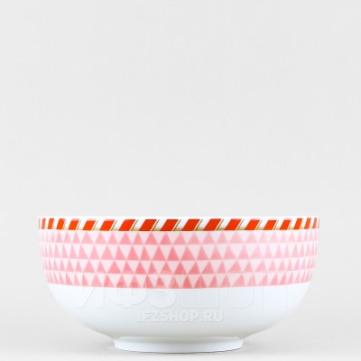 Салатник ф. Восточная 16 см рис. Зимняя история (розовый цвет)