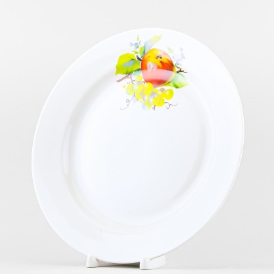 Тарелка плоская 24 см ф. Гладкий край рис. Натюрморт