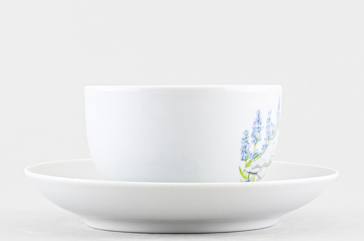 Набор из 4 чашек с блюдцем чайных ф. Янтарь рис. Гуси в Пензе