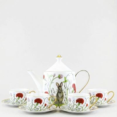 Сервиз чайный ф. Идиллия рис. Сад Алисы, 4 персоны 9 предметов