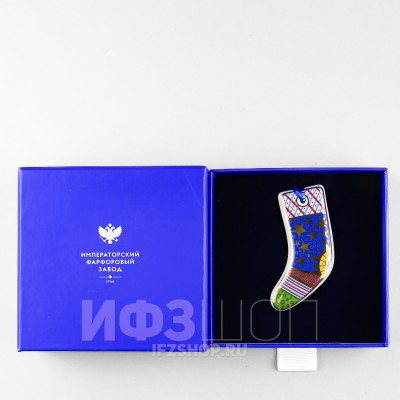 Елочная игрушка ф. Носочек рис. Колядки