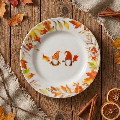 Тарелка плоская 20 см ф. Идиллия рис. Осенний дворик