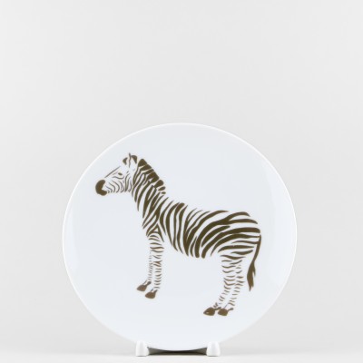 Тарелка плоская 20 см ф. Универсал рис. Сафари. Зебра