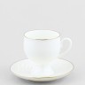 Чашка с блюдцем кофейная ф. Классическая-2 рис. Золотая лента в Москве