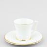 Чашка с блюдцем кофейная ф. Юлия рис. Золотая лента в Москве