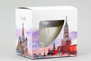 Чашка с блюдцем кофейная ф. Одуванчик рис. Золотой кантик в подарочной упаковке (Москва)