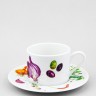 Чашка с блюдцем чайная ф. Соло рис. Мамина дача (микс) в Москве