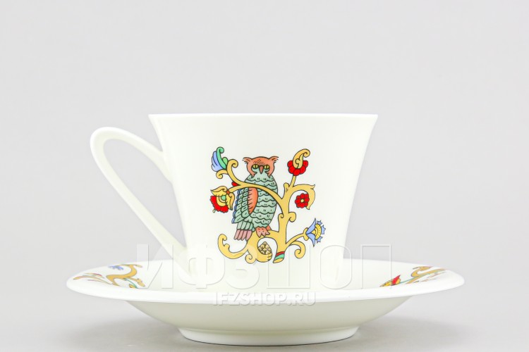 Чашка с блюдцем чайная ф. Сад рис. Русские сказки. Козленок 