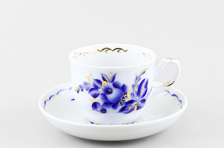 Чашка с блюдцем чайная ф. Тюльпан рис. Татьяна 