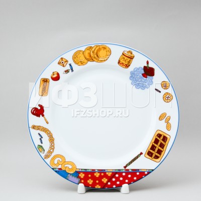 Тарелка плоская 21.5 см ф. Европейская-2 рис. Масленица