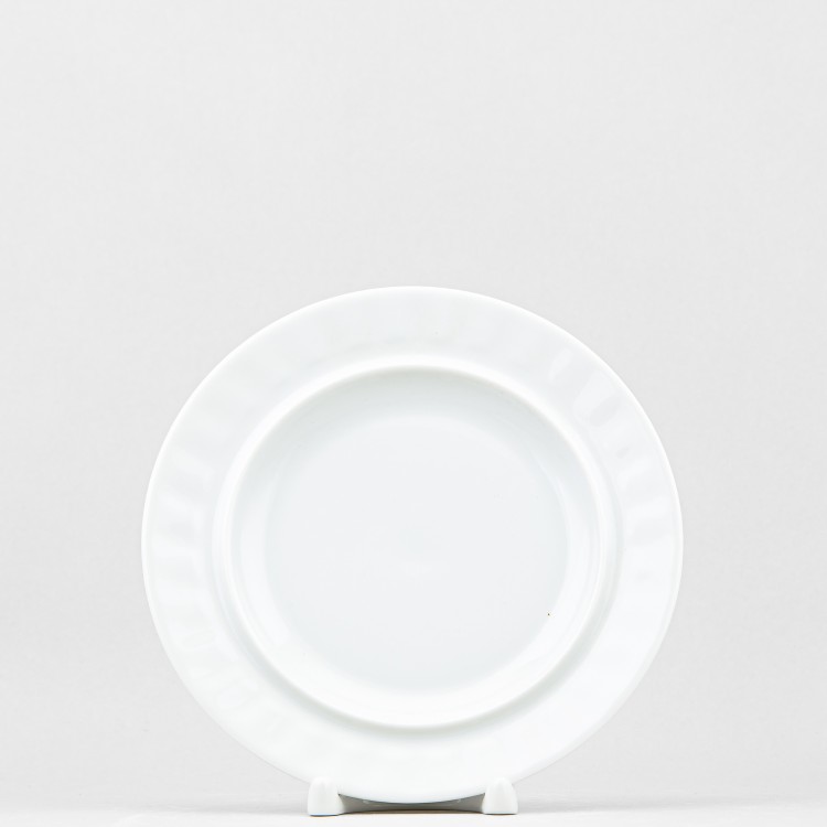 Поддон к масленке ф. Круглая рис. Белый 