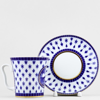 Бокал с блюдцем ф. Ленинградский рис. Верхне-Лебяжий мост