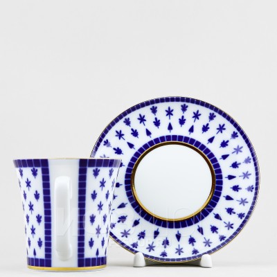 Бокал с блюдцем ф. Ленинградский рис. Верхне-Лебяжий мост