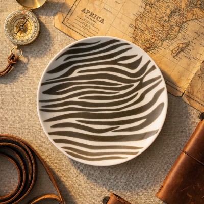 Тарелка плоская 17.5 см ф. Универсал рис. Сафари. Зебра