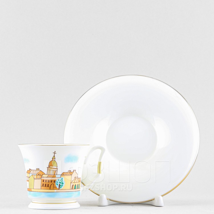 Чашка с блюдцем кофейная ф. Юлия рис. Петербург в Москве