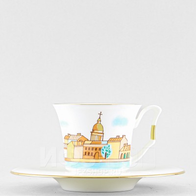 Чашка с блюдцем кофейная ф. Юлия рис. Петербург