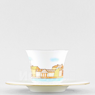 Чашка с блюдцем кофейная ф. Юлия рис. Петербург