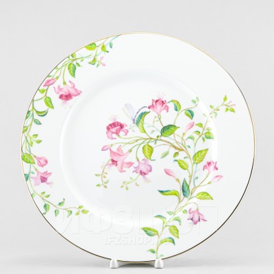 Блюдо круглое 31 см ф. Премиум рис. Сад мечты