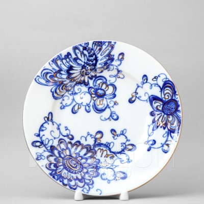 Тарелка плоская 20 см ф. Гладкая рис. Поющий сад