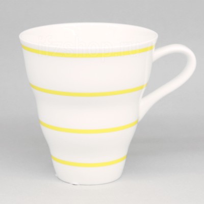 Бокал ф. Волнистый рис. Полоски. Желтый