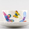 Чашка с блюдцем чайная ф. Тюльпан рис. Шафрановые бабочки 