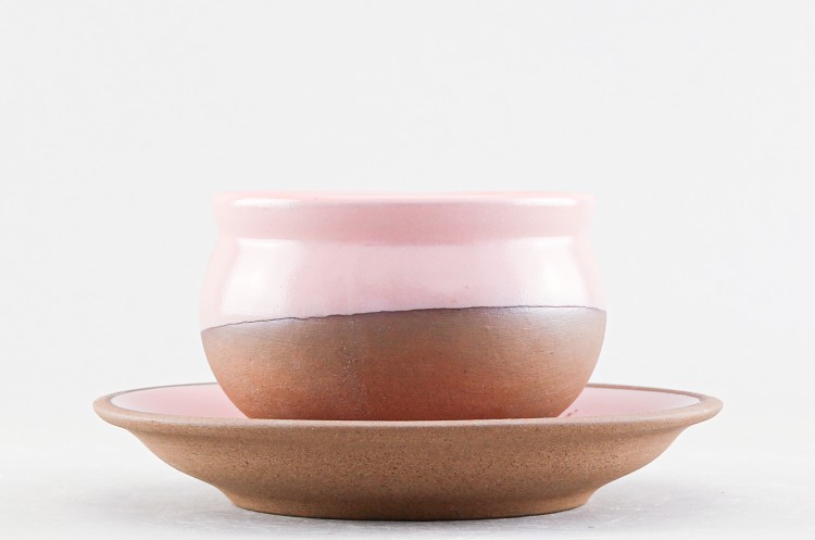 Чашка с блюдцем чайная ф. Штрих рис. Панакота 