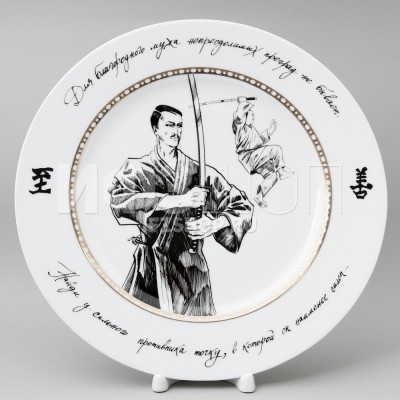 Декоративная тарелка 27 см рис. Фандорин. Япония