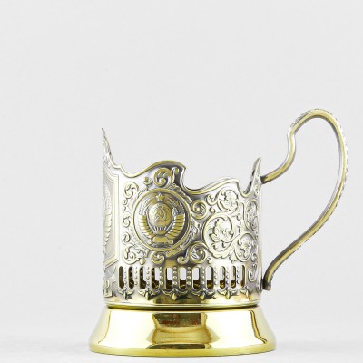 Подстаканник латунный, Герб СССР