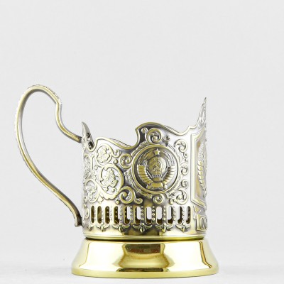 Подстаканник латунный, Герб СССР