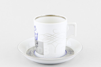 Чашка с блюдцем чайная ф. Гербовая рис. Гусарский