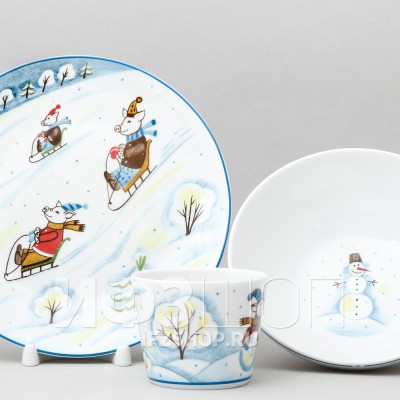 Детский набор рис. Зимняя прогулка, 3 предмета