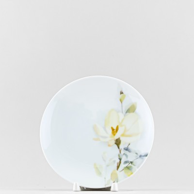 Тарелка плоская 17.5 см ф. Универсал рис. Белый шиповник