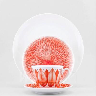 Набор чайно-столовый рис. Aloha Volcano / Алоха Вулкан, 4 предмета