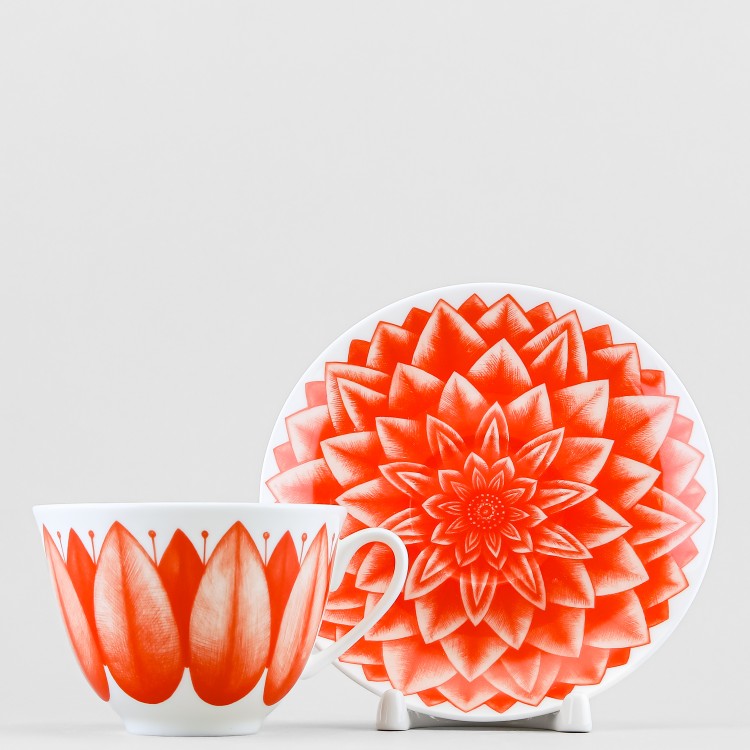 Набор чайно-столовый рис. Aloha Volcano / Алоха Вулкан, 4 предмета