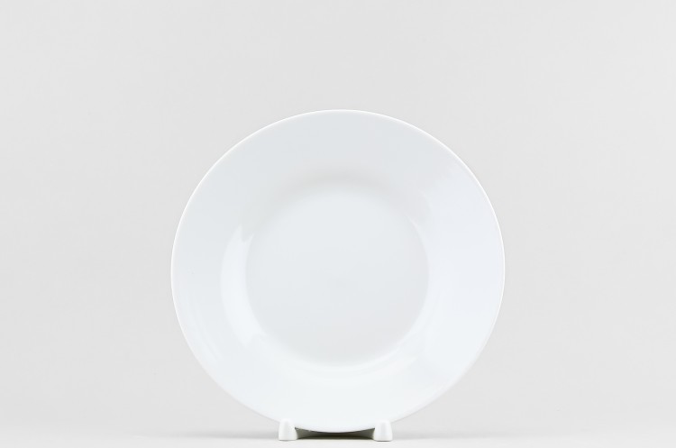 Набор из 4 тарелок плоских 20 см ф. Гладкий край 2 рис. Белый в Пензе