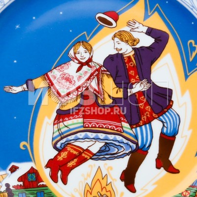 Тарелка плоская 27 см ф. Европейская-2 рис. Масленица