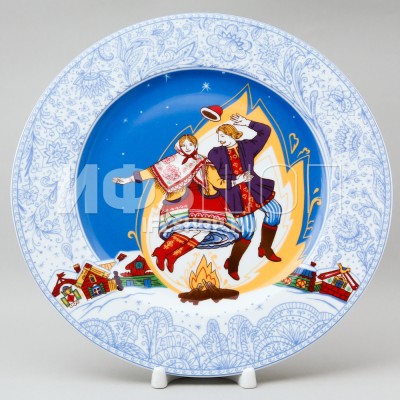 Тарелка плоская 27 см ф. Европейская-2 рис. Масленица