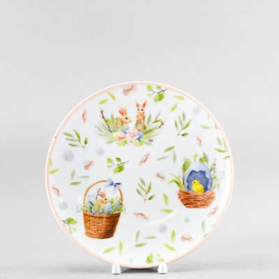 Тарелка плоская 24 см ф. Универсал рис. Sweet Home / Милый дом