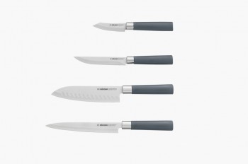 Набор из 4 кухонных ножей с блоком, серия Haruto