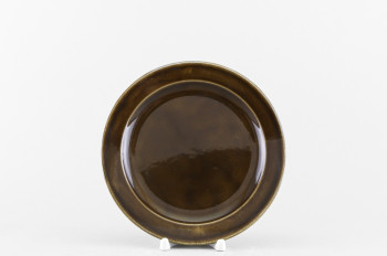 Тарелка плоская 20 см ф. Принц рис. Акварель (коричневый)