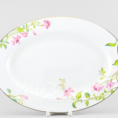 Блюдо овальное 35 х 25.5 см ф. Премиум рис. Сад мечты