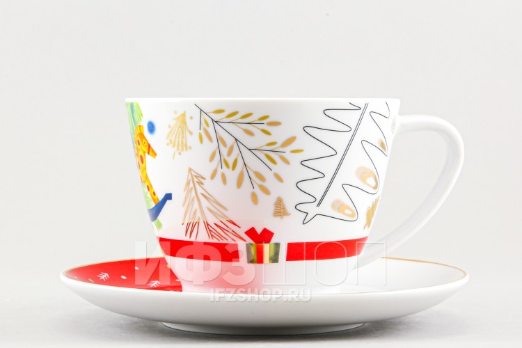 Чашка с блюдцем чайная ф. Вега рис. Принц Щелкунчик 