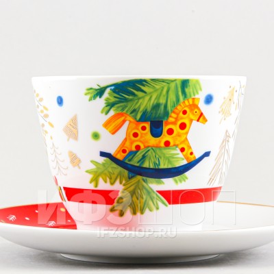 Чашка с блюдцем чайная ф. Вега рис. Принц Щелкунчик