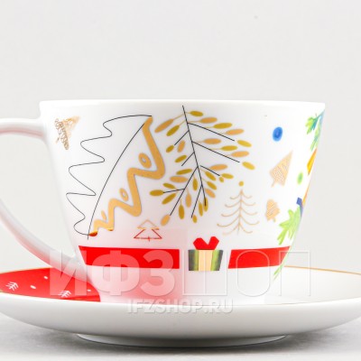 Чашка с блюдцем чайная ф. Вега рис. Принц Щелкунчик
