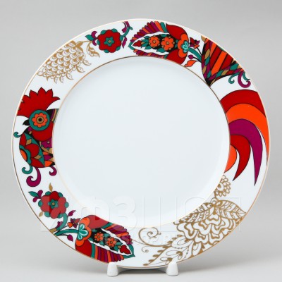 Тарелка плоская 27 см ф. Европейская-2 рис. Красный
